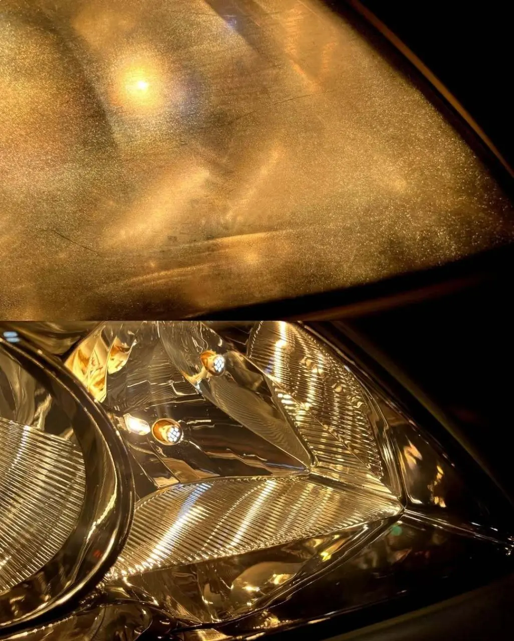 Restored headlight detail